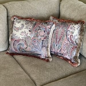 TWO‼️ NEW Authentic ETRO pillows 18'X18'
